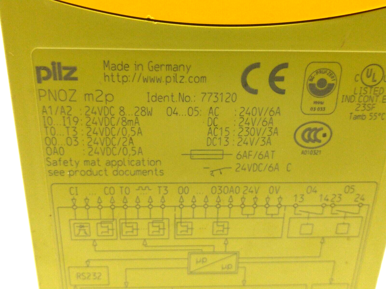 Pilz PNOZ m2p Safety Base Unit Module 773120 - Maverick Industrial Sales