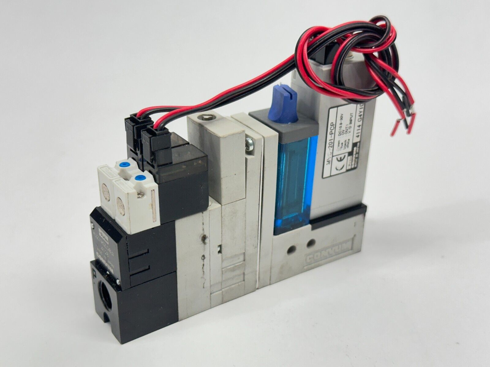 Parker Convum MC22S10HSZLC4BLN Vacuum Generator 4128 w/ MVS-201-PCP - Maverick Industrial Sales