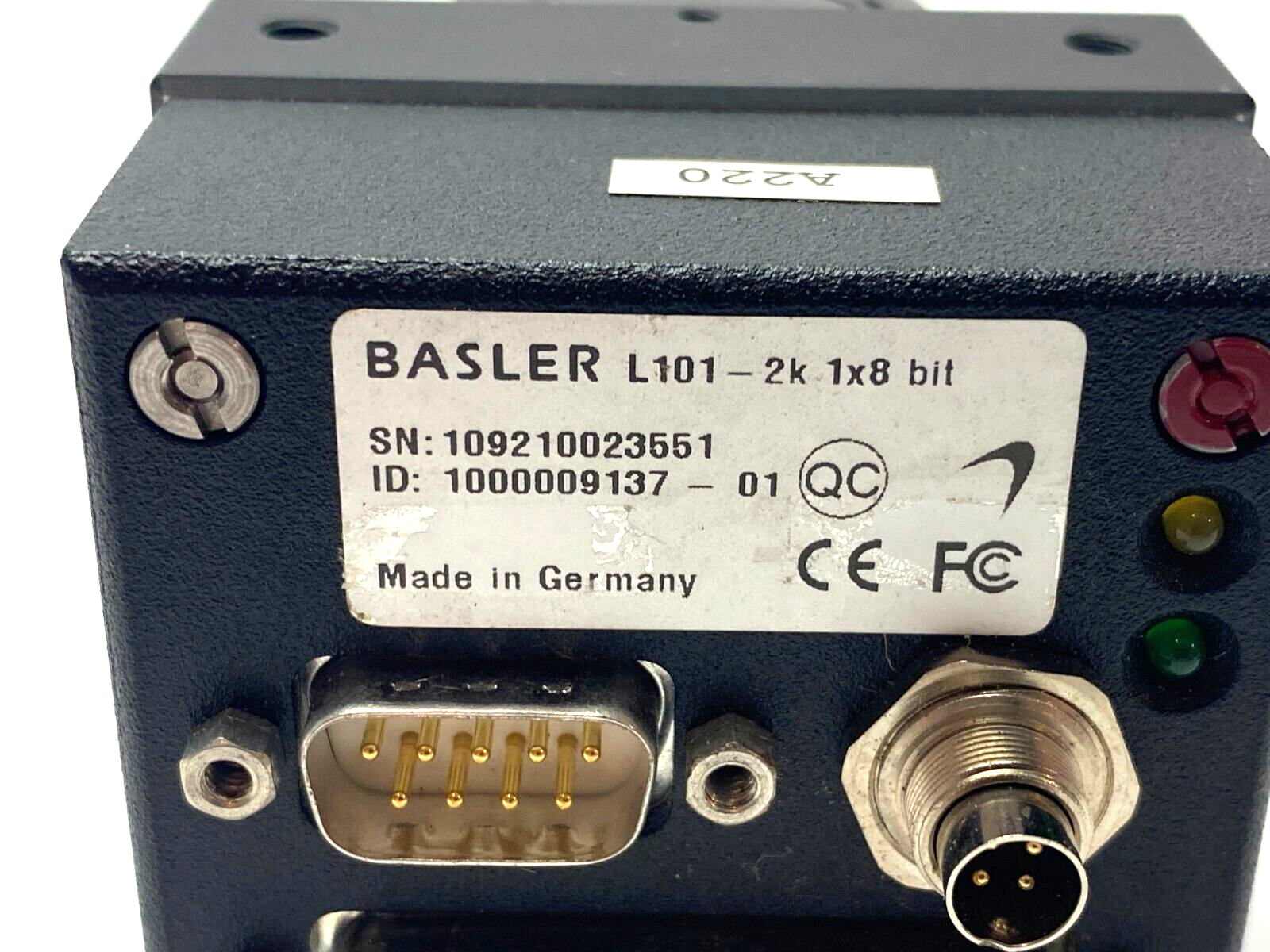 L101-2k, 1000009137-01 | Basler L101-2k Line Scan Camera 1x8 Bit 1000009137-01 - Used - Maverick Industrial Sales