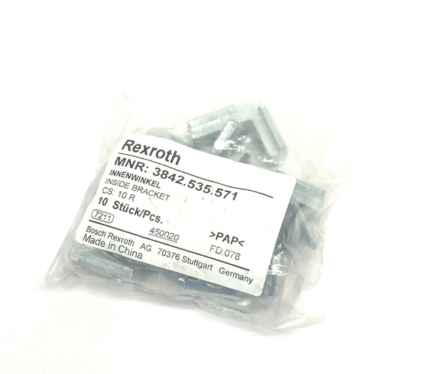 Bosch Rexroth 3842535571 Hidden Corner Extrusion Connector CS: 10 R PKG OF 10 - Maverick Industrial Sales