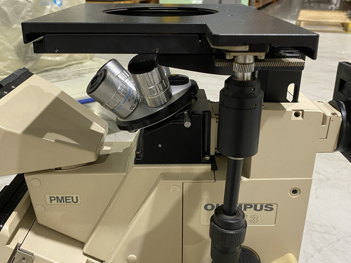 PME 3 | Olympus Metallurgical Microscope, 5-Position Scope Head, TH3 Power Supply - Used - Maverick Industrial Sales