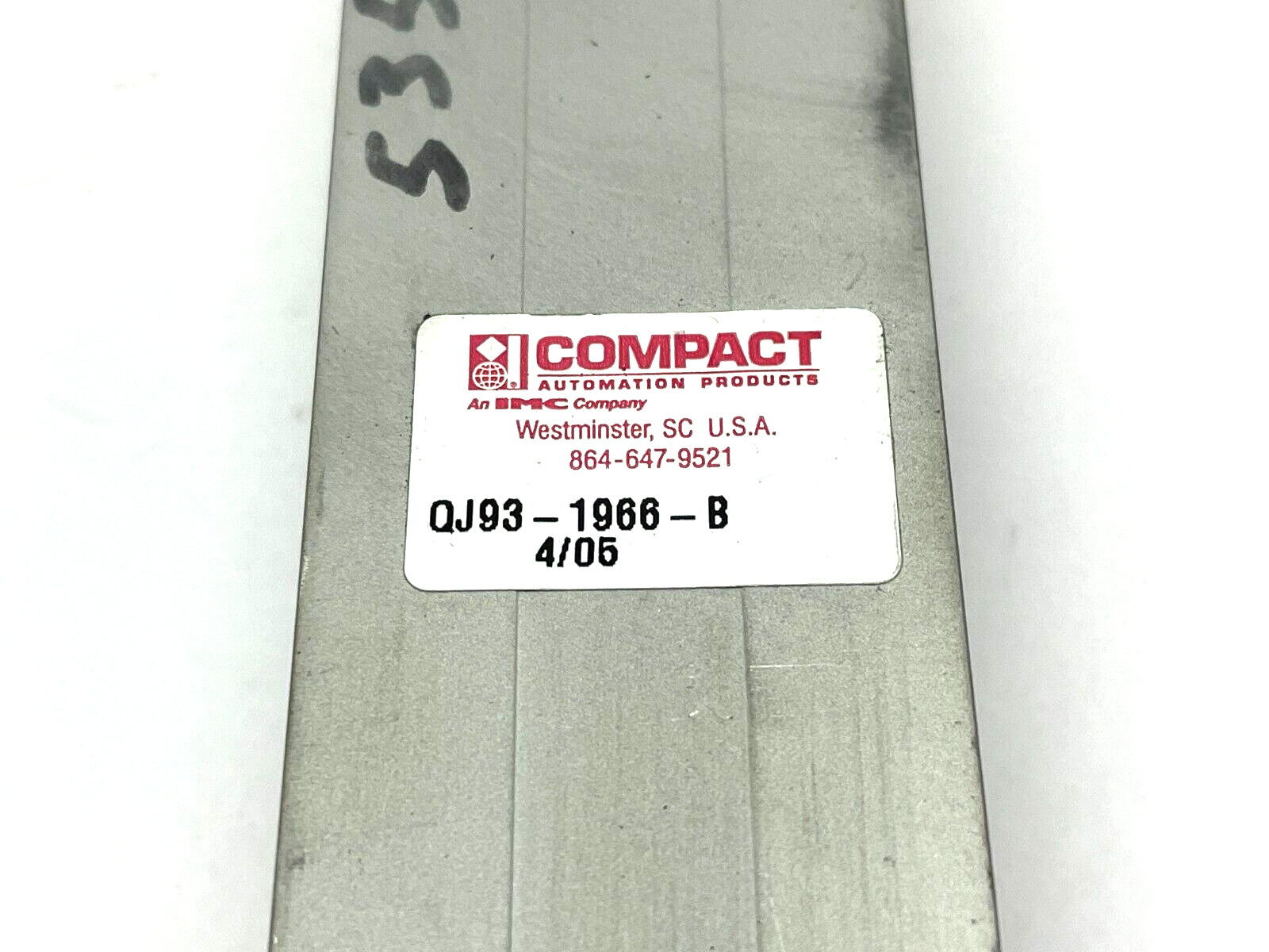 Compact QJ93-1966-B Pneumatic Cylinder - Maverick Industrial Sales
