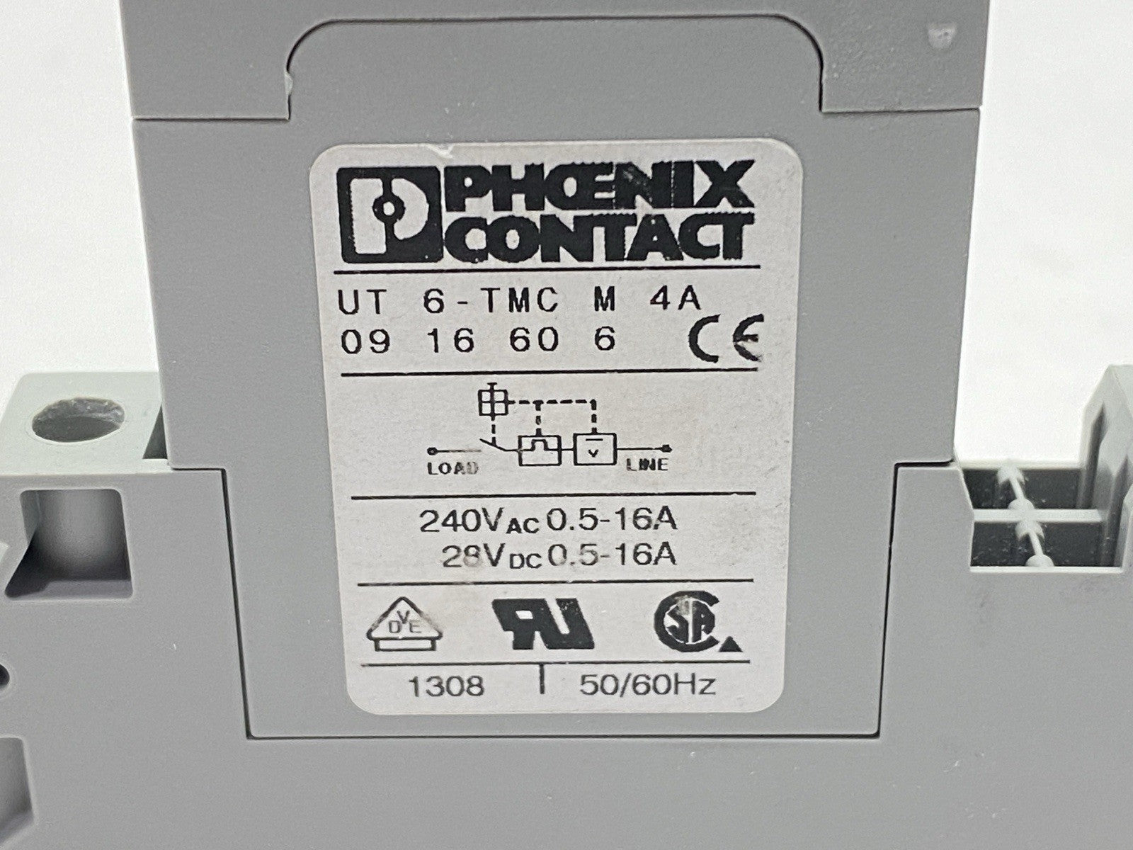 UT 6-TMC M 4A | Phoenix Contact Circuit Breaker 1-Pole 4A 240VAC 28VDC - Used - Maverick Industrial Sales