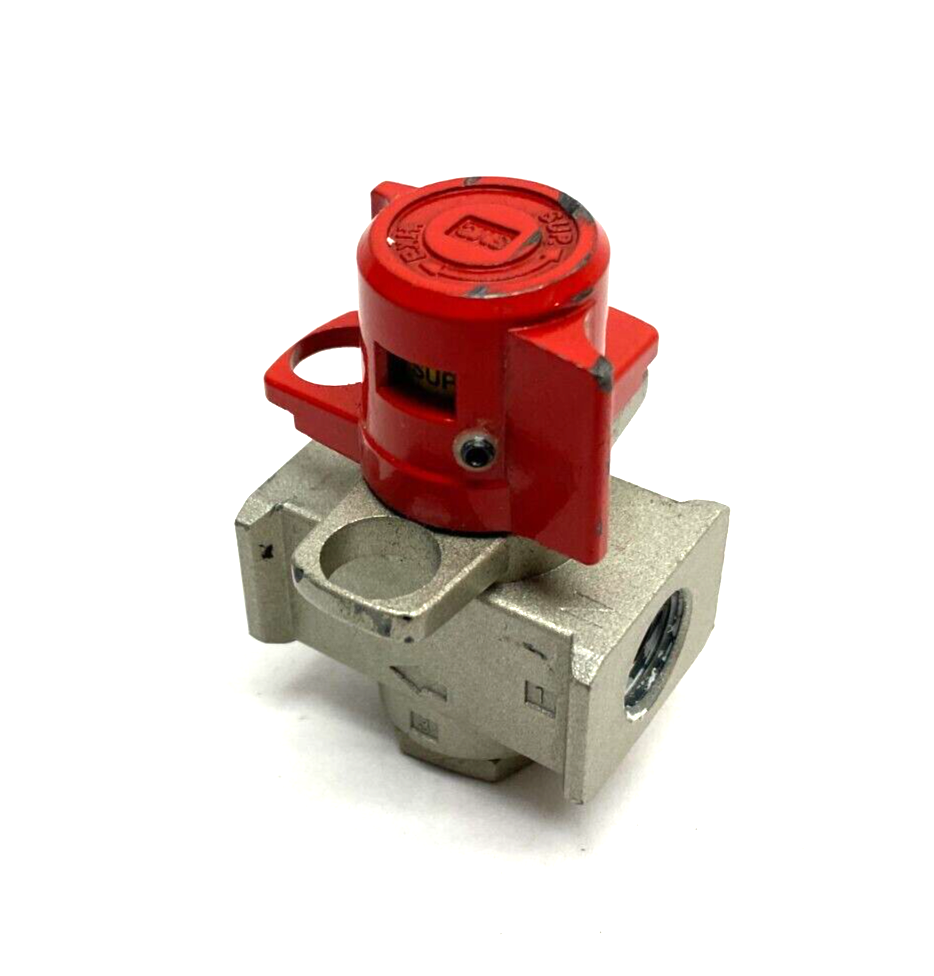 SMC VHS20-N02-Z Manual Lockout Valve 3-Port 1/4" NPT - Maverick Industrial Sales