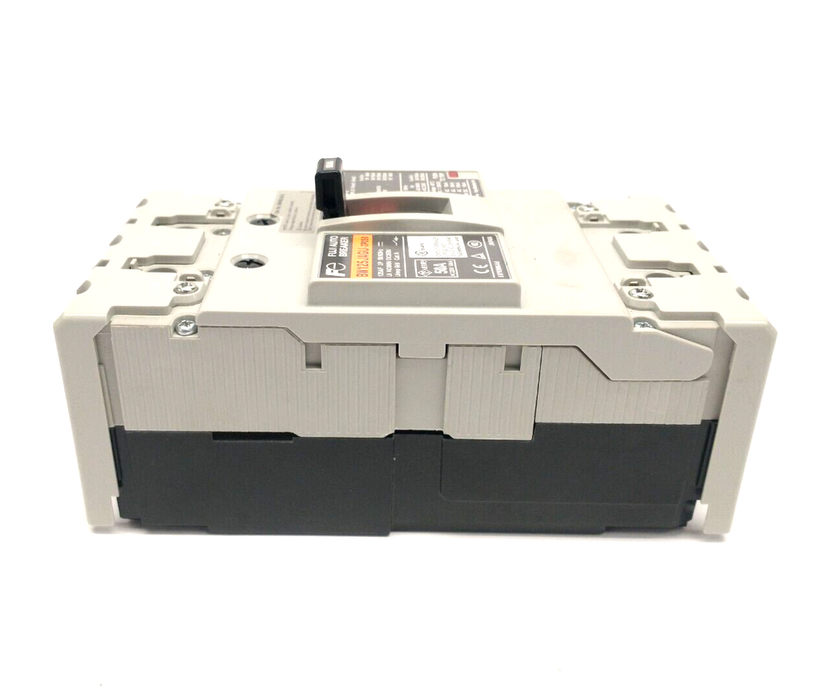BW125JAGU-3P050 | Fuji Thermal Magnetic Circuit Breaker 3P 50A 600VAC 250VDC - Used - Maverick Industrial Sales