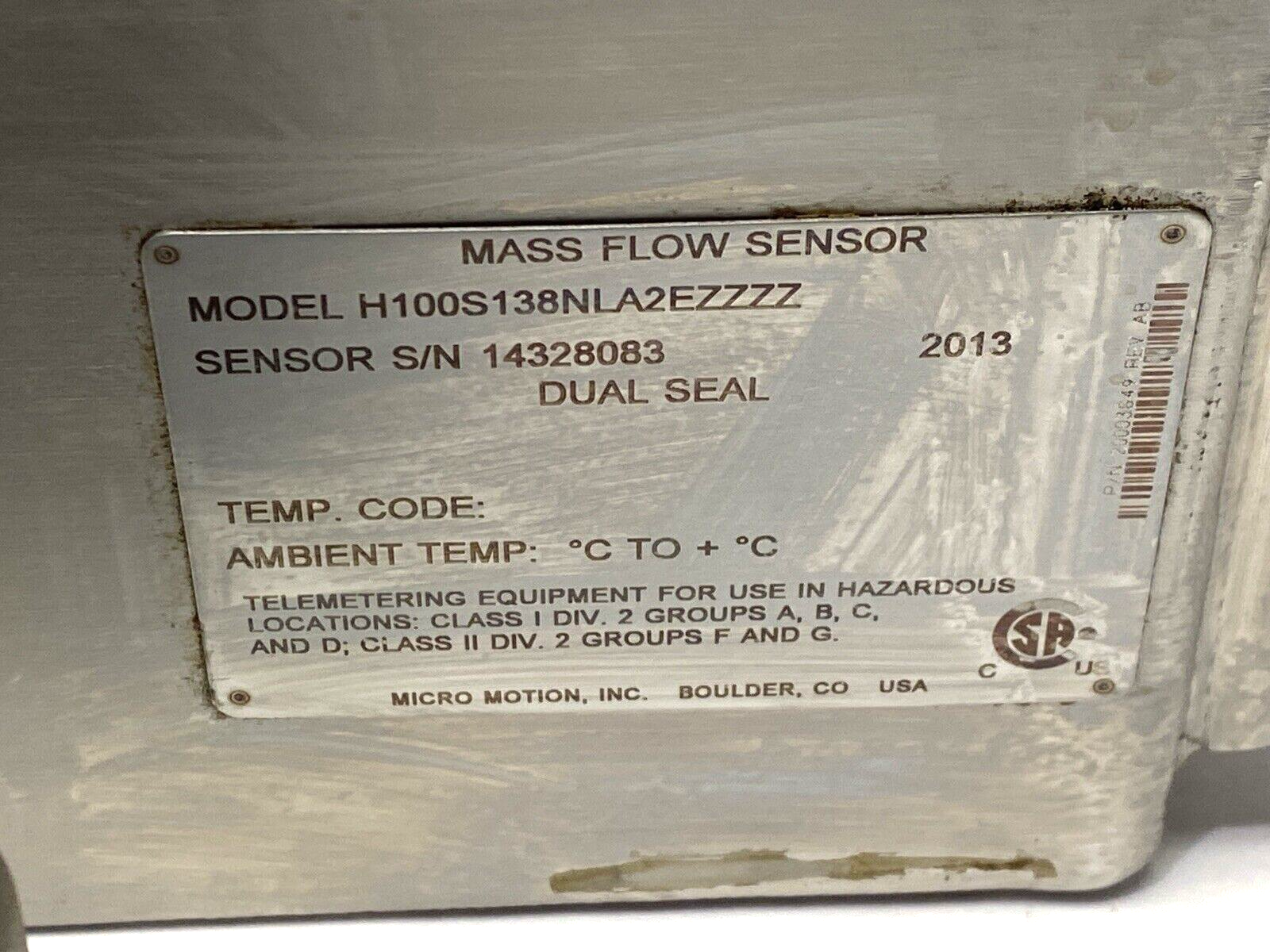 Emerson FMTSPA322EZZZ Mass Flow Transmitter w/H100S138NLA2EZZZZ Mass Flow Sensor - Maverick Industrial Sales