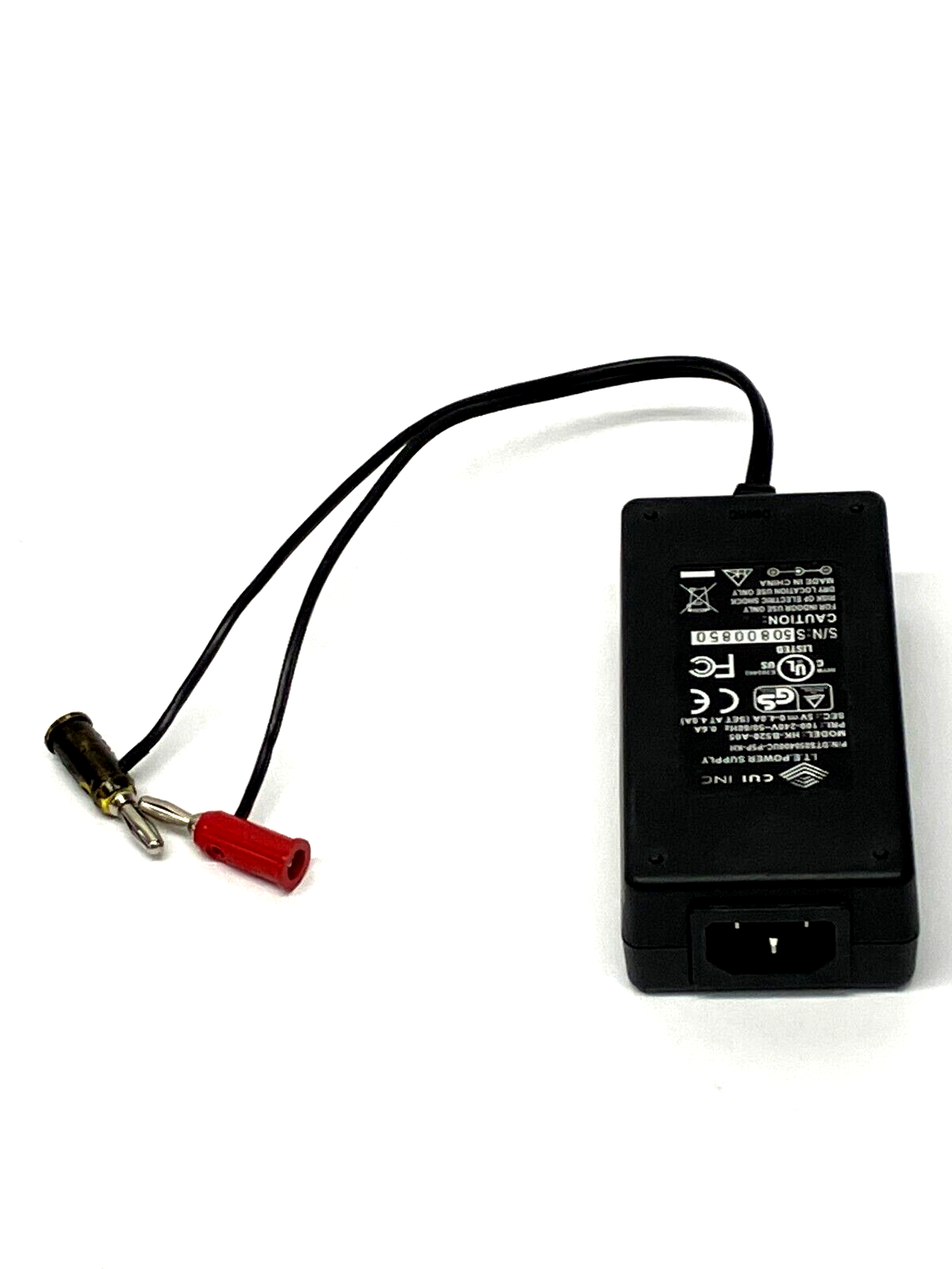 CUI DTS050400UC-P5P-KH Power Supply w/ Pomona Banana Plugs HK-B520-A05 5V - Maverick Industrial Sales