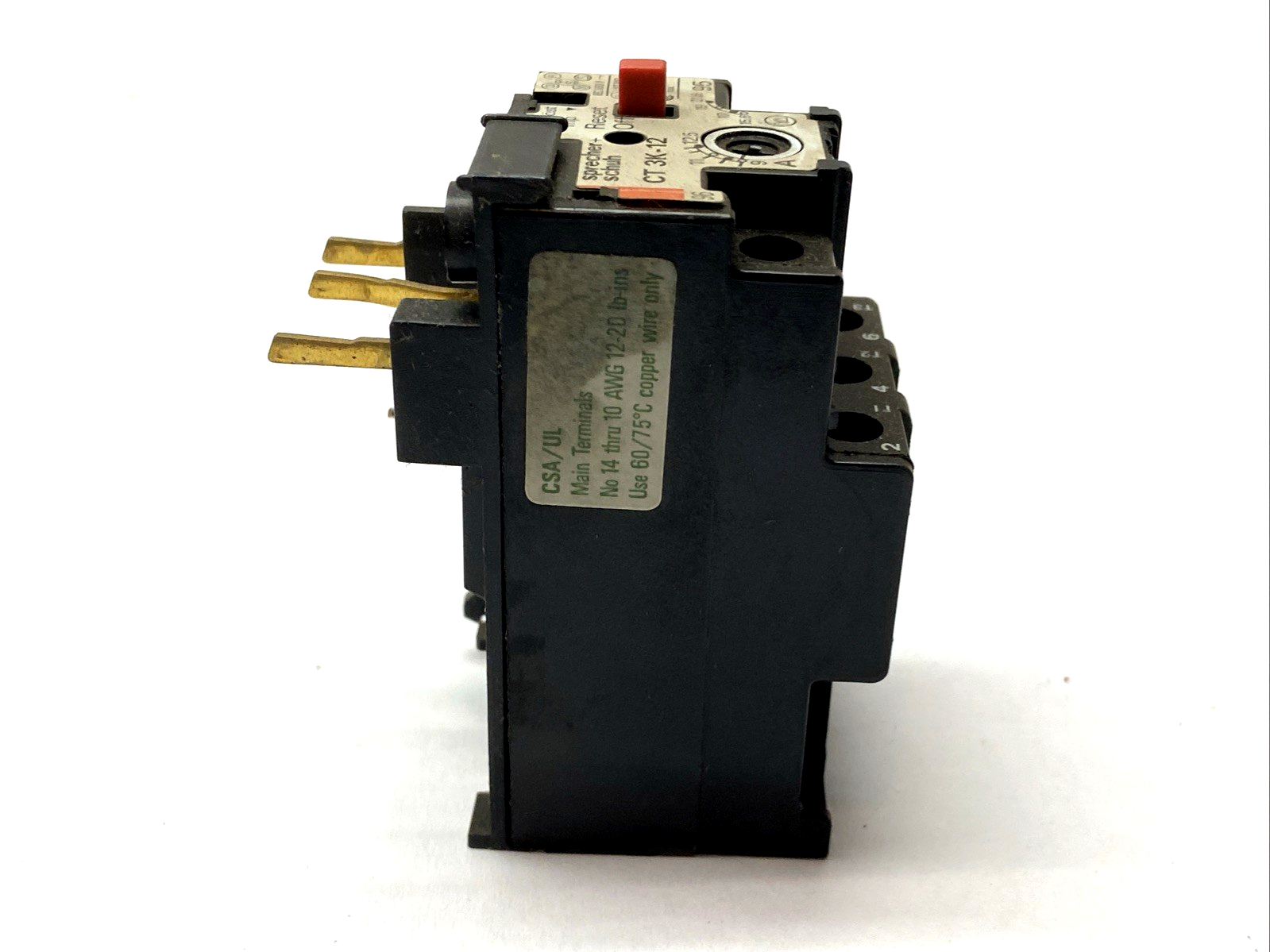 Sprecher+Schuh CT 3K-12.5 Overload Relay 9-12.5A BOX OF 10 - Maverick Industrial Sales