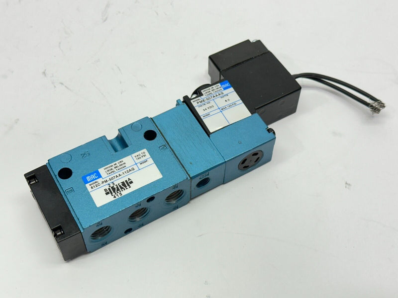 Mac Valves 812C-PM-507AA-112AG Single Solenoid Piloted Valve 5/2-Way 24VDC - Maverick Industrial Sales