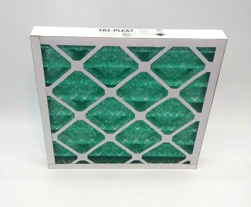 TRIDIM 2351717208E 17X17X2 Tri-Pleat Ultra E GREEN Commerical Industrial Filter - Maverick Industrial Sales