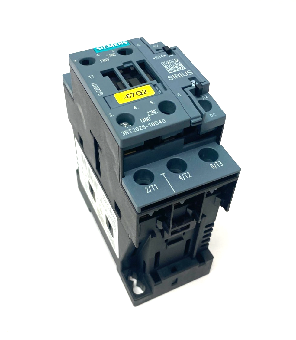 Siemens 3RT2025-1BB40 SIRIUS Power Contactor 3-Pole AC-3e/AC-3, 17A 7.5 kW 400V - Maverick Industrial Sales