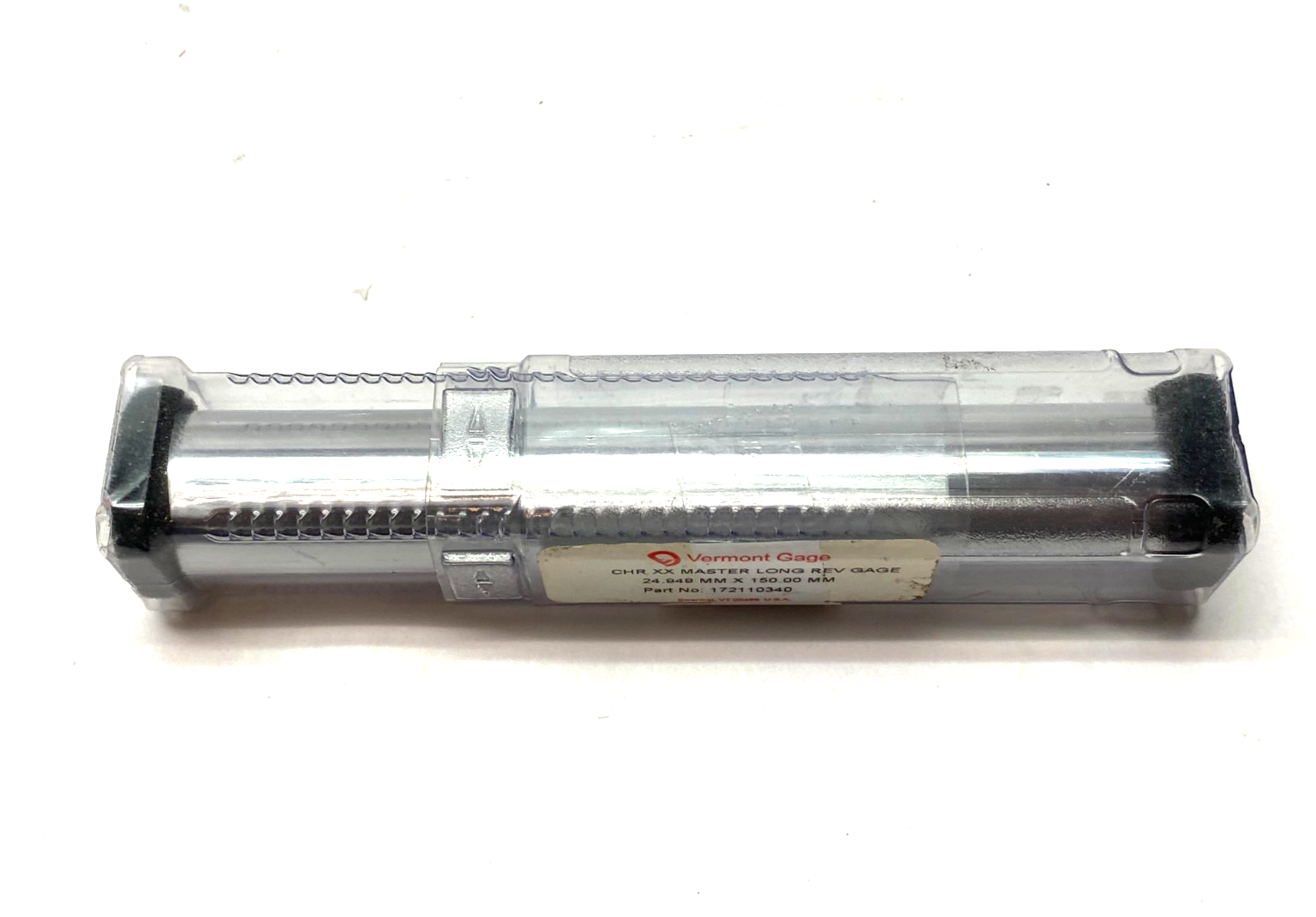 Vermont Gage 172110340 CHR XX Reversible Long Master Gage 24.949mm x 150.00mm - Maverick Industrial Sales