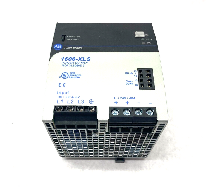 Allen Bradley 1606-XLS960E-3 Ser. A 3-Phase Power Supply 480VAC Output - Maverick Industrial Sales