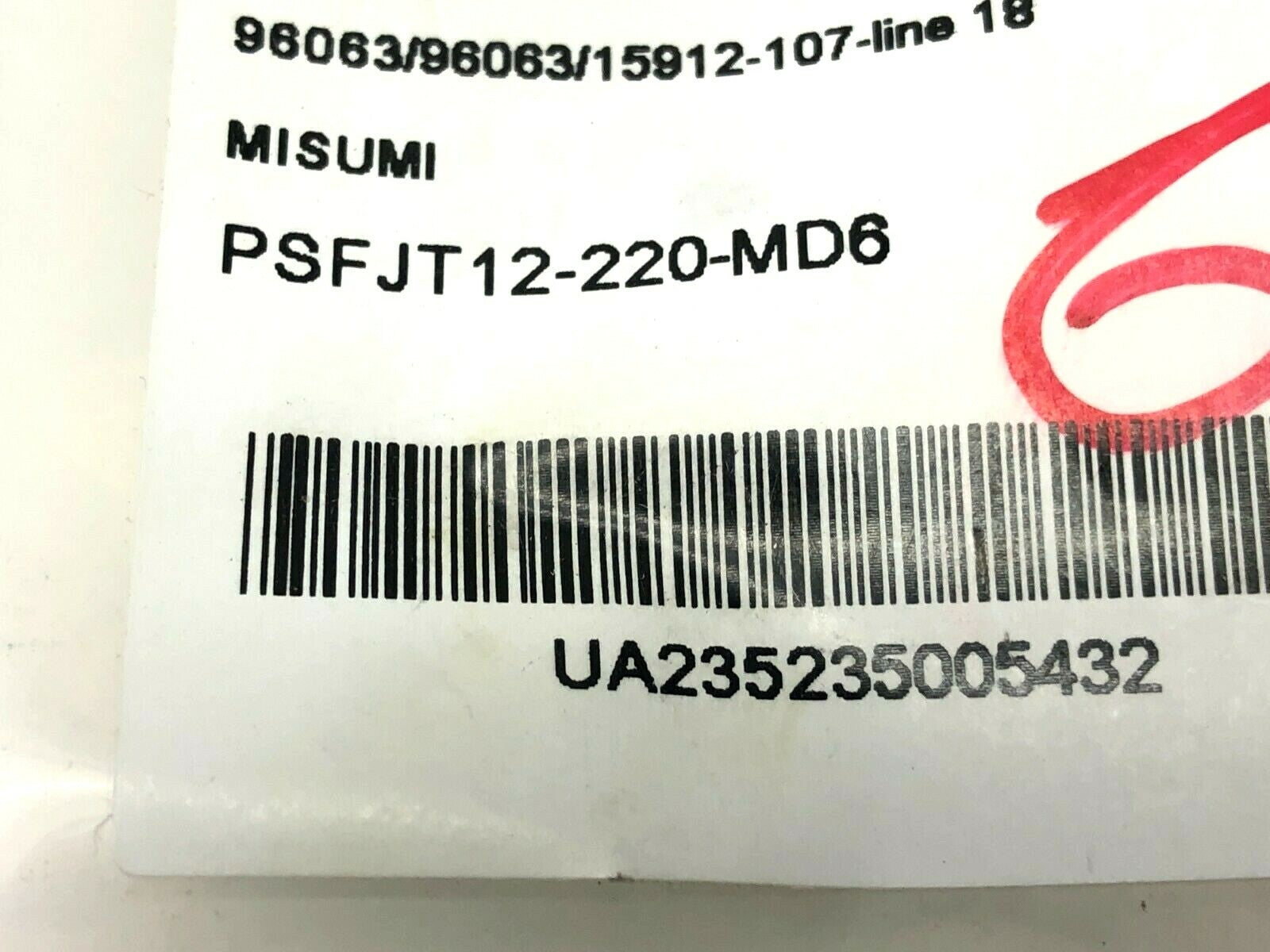 MiSUMi PSFJT12-220-MD6 One End Tapped Precision Linear Shaft - Maverick Industrial Sales