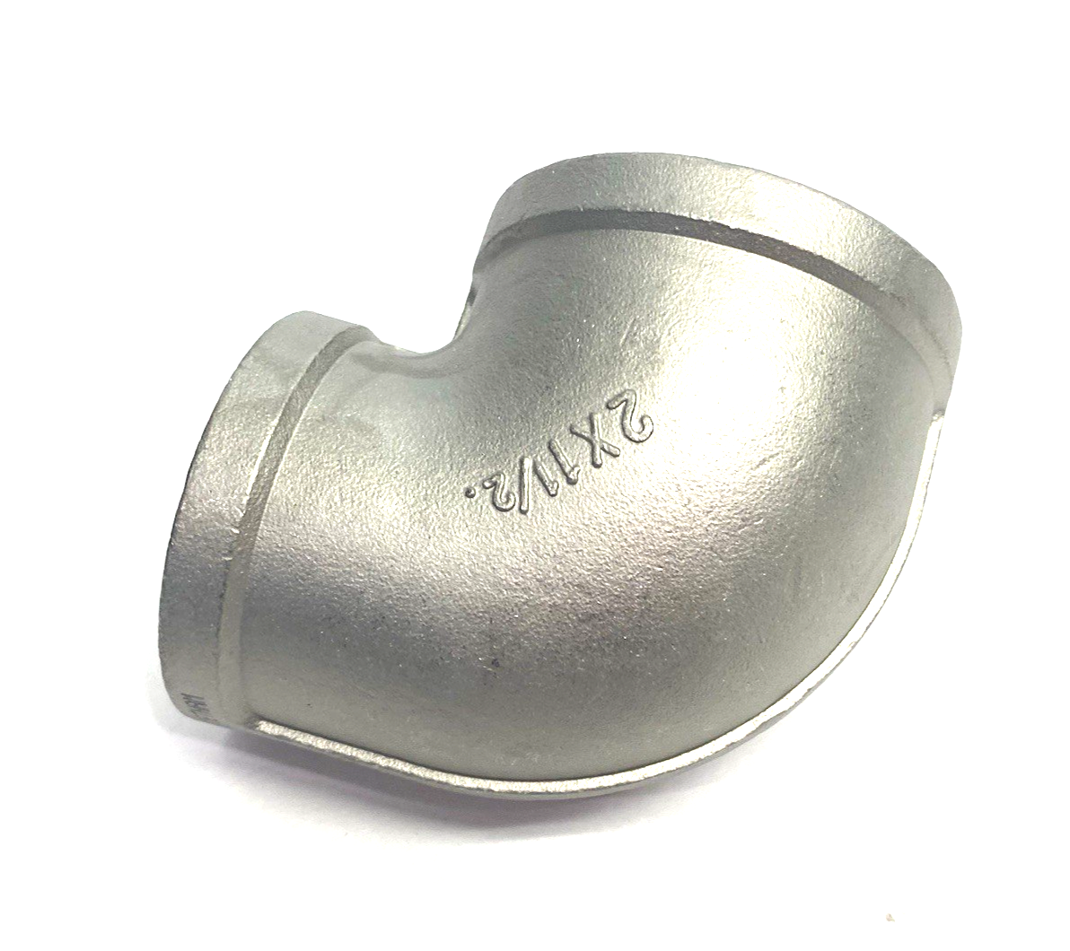 4464K942 | Stainless Steel Threaded Pipe Fitting, 2-1/2" Low-Press. Elbow Reducer - New – Open box - Maverick Industrial Sales