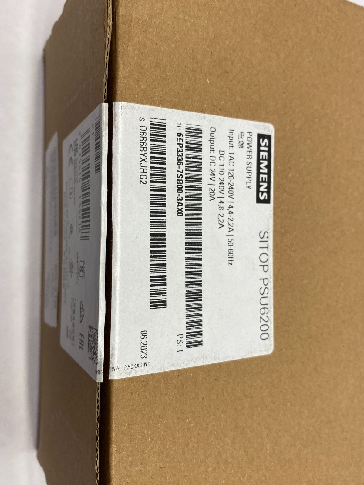 Siemens 6EP3336-7SB00-3AX0 SITOP PSU6200 Power Supply Module - Maverick Industrial Sales