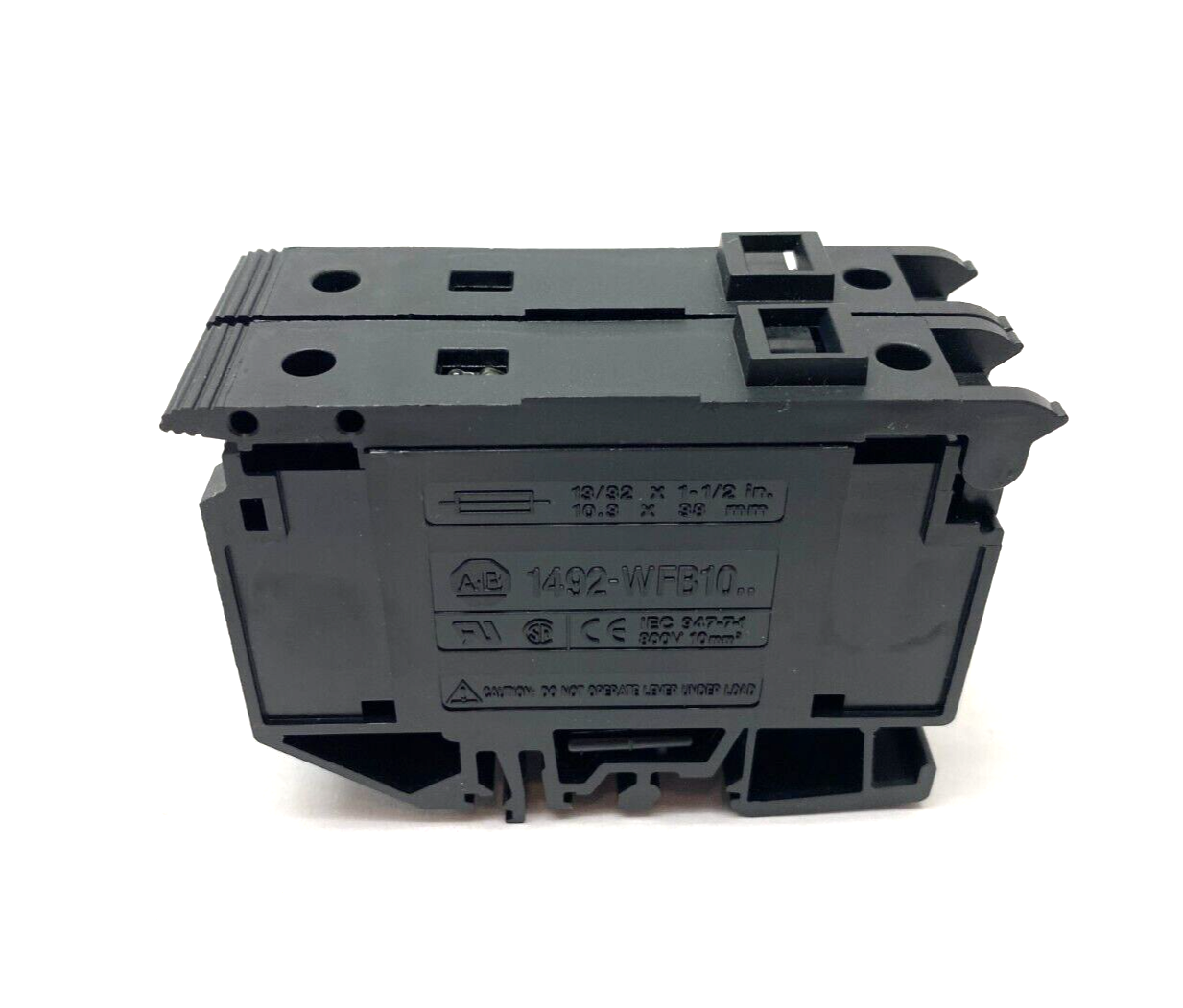 Allen Bradley 1492-WFB10250 Fuse Holding Terminal Block Black 10mm LOT OF 2 - Maverick Industrial Sales