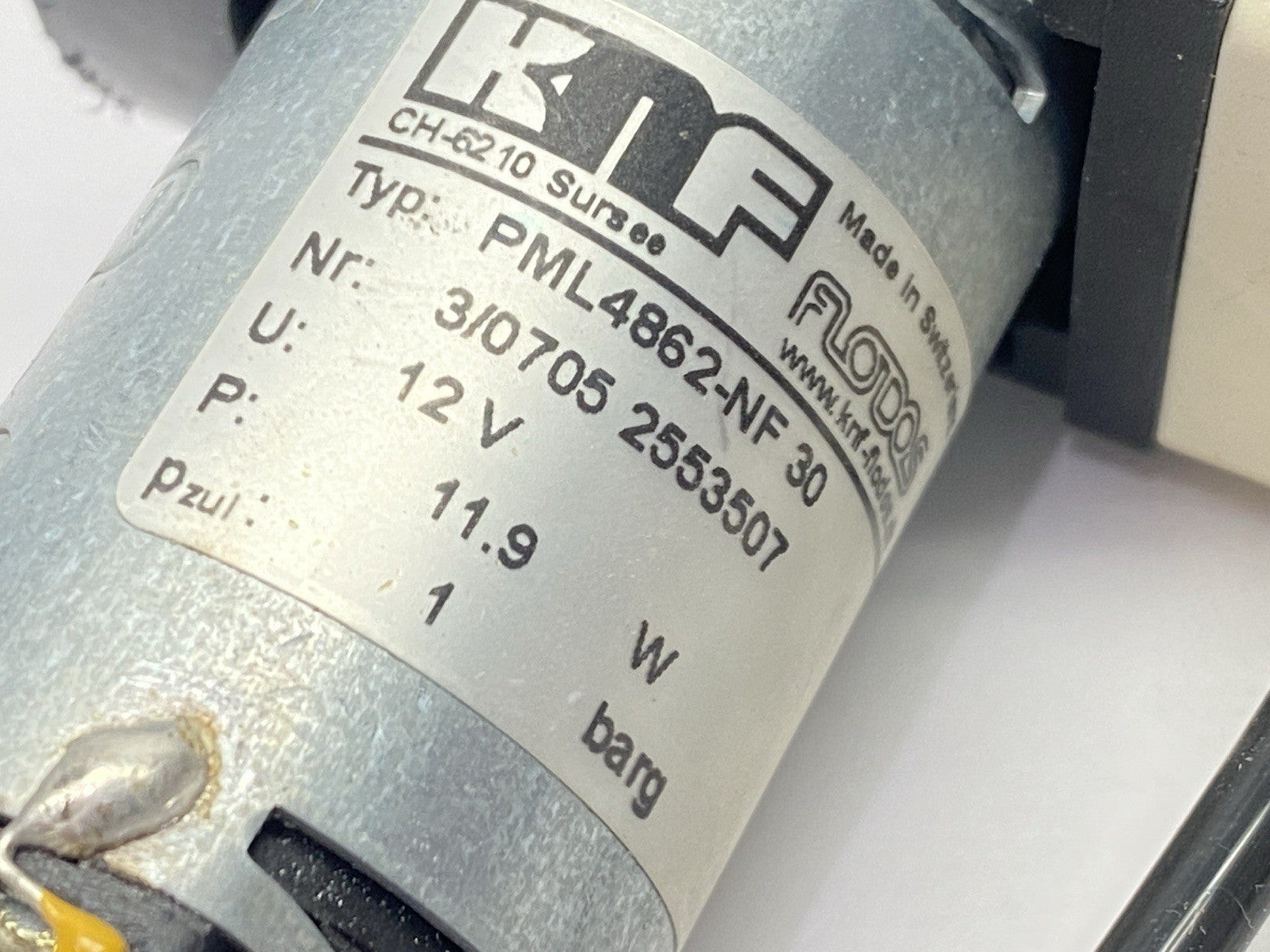 PML4862-NF30 | KNF Diaphragm Liquid Pump 12V - Used - Maverick Industrial Sales