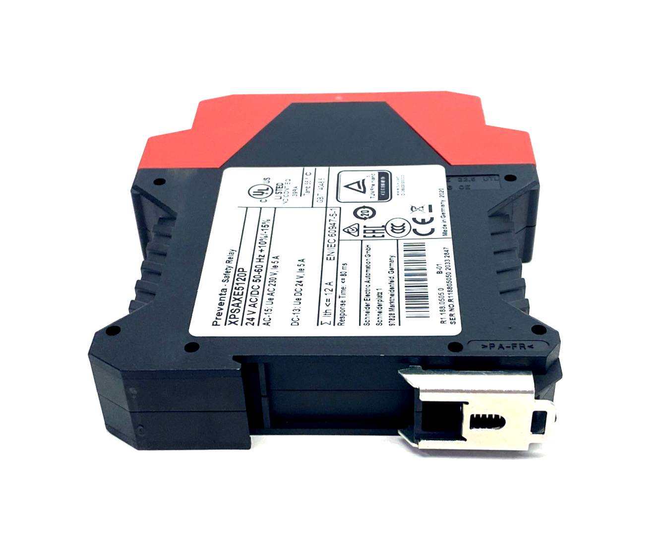 Schneider Electric XPSAXE5120P Stop And Switch Monitoring Safety Module 24V - Maverick Industrial Sales