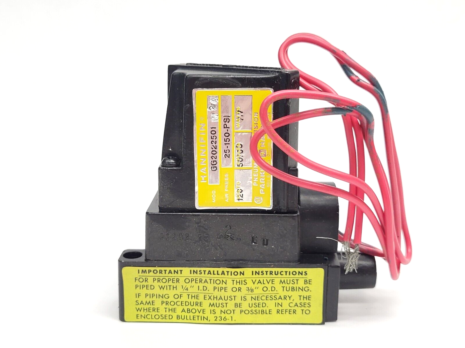 Parker Hannifin GG202-25-M2A Solenoid Valve 4-Way 2-Position 1/4" NPT 4-Port - Maverick Industrial Sales