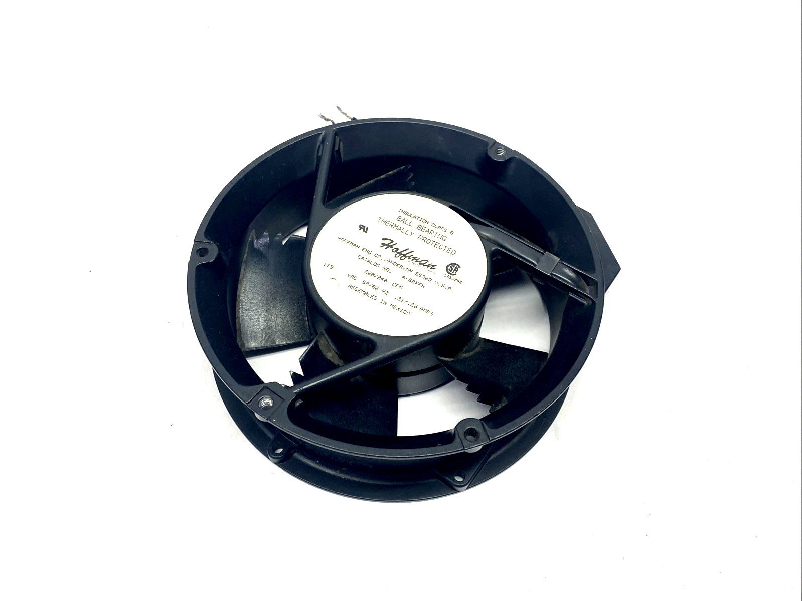 Hoffman A-6AXFN Compact 6-Inch Axial AC Fan 115VAC - Maverick Industrial Sales