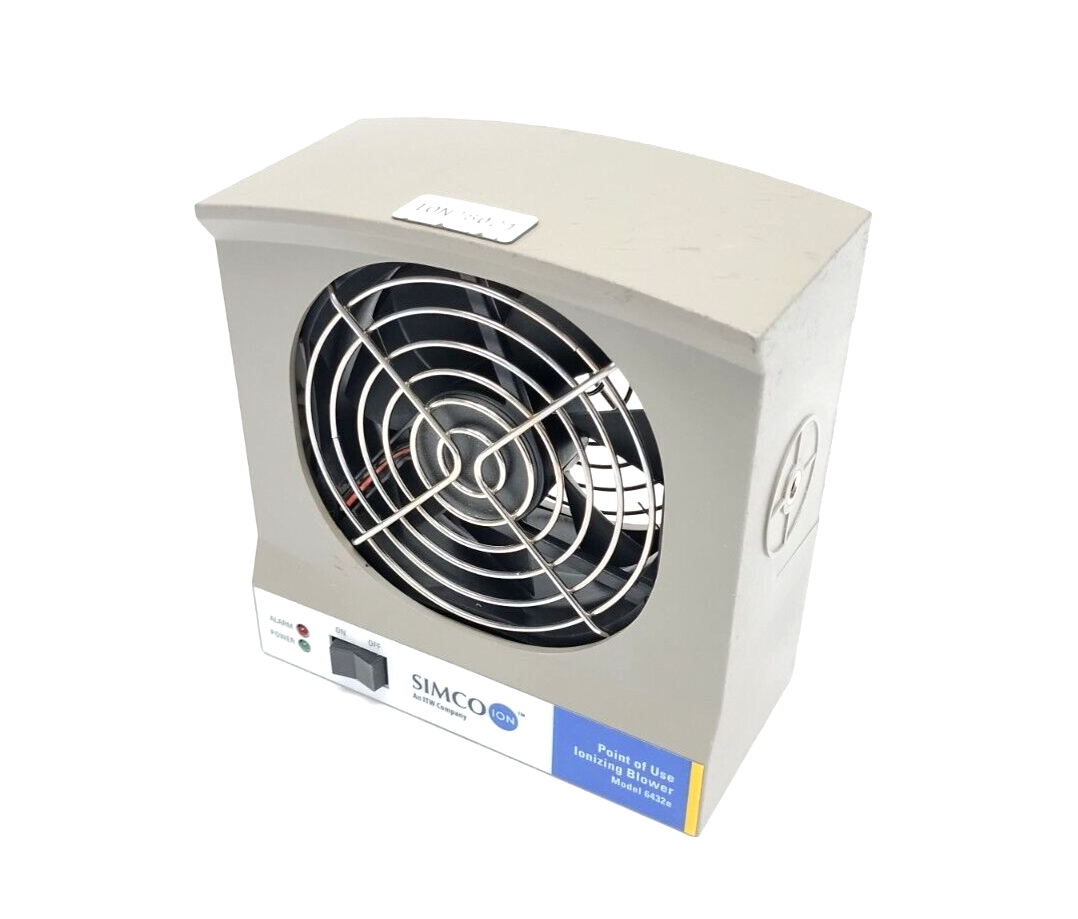 Simco Ion 6432e Point Of Use Ionizing Blower 24V AC/DC 6W NO BENCHTOP STAND - Maverick Industrial Sales