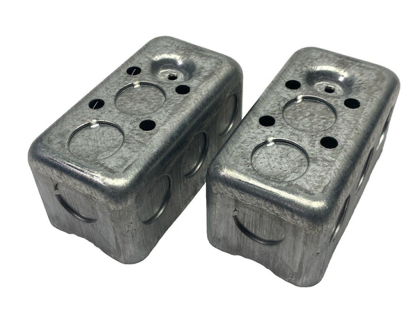 Steel City 58361-1/2 Single Gang Utility Box 4" x 2-1/8" x 1-7/8" LOT OF 2