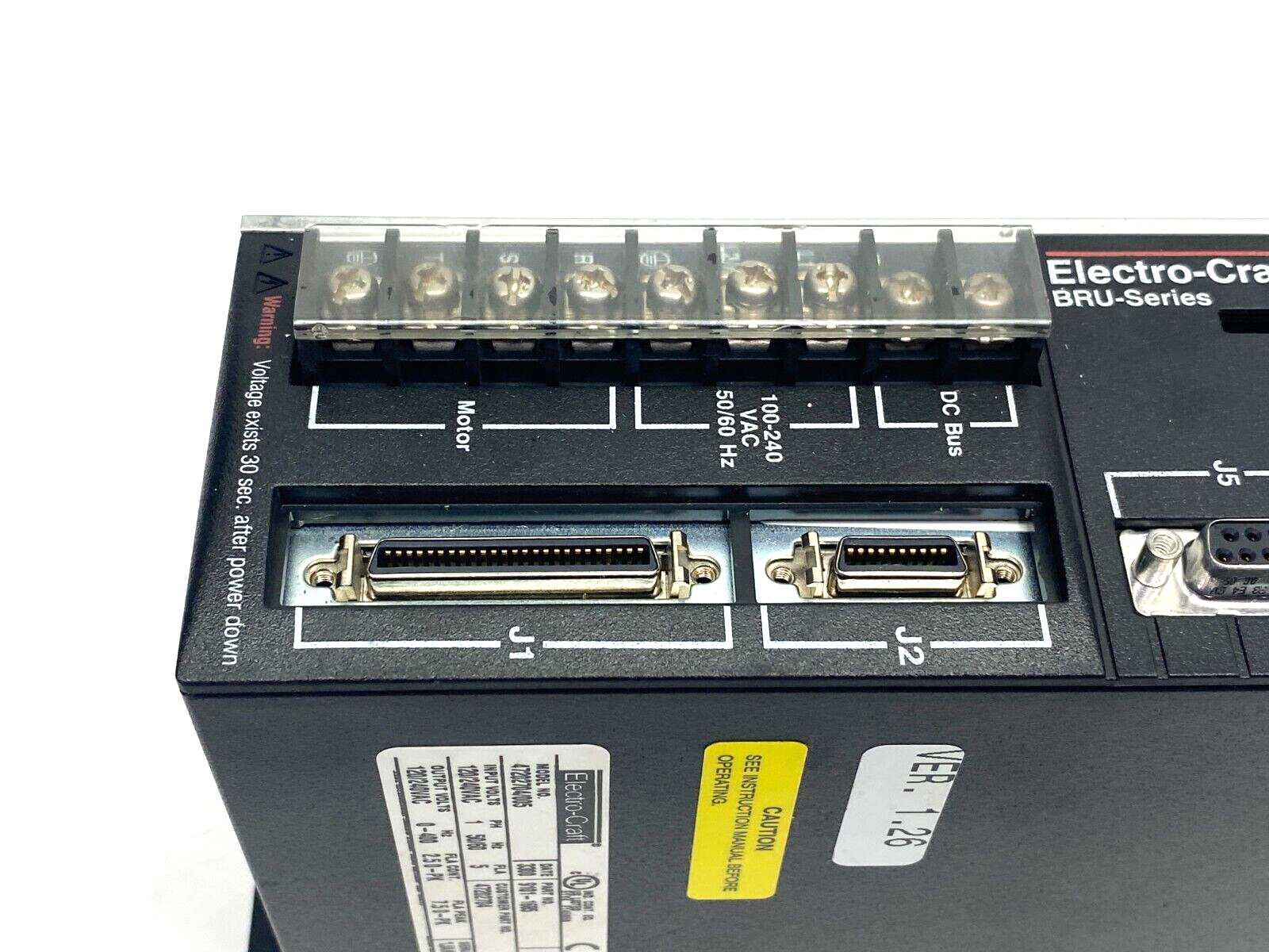 Electro-Craft 47202704/005 BRU Ser Advantage Line Servo Drive 1-Phase 9101-1685 - Maverick Industrial Sales