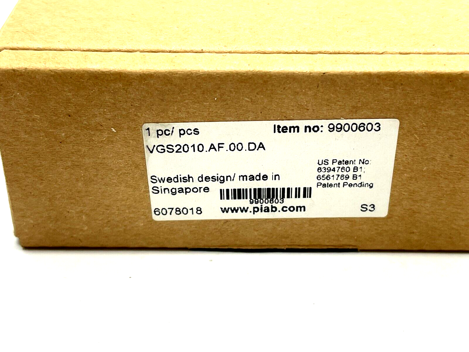 Piab VGS2010.AF.00.DA Vacuum Gripper Cartridge - Maverick Industrial Sales