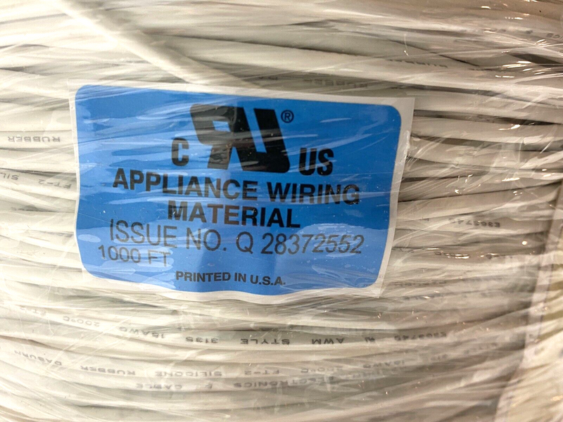 Daburn 2616/18 03 White Hook-up Wire UL3135 18AWG 1000' - Maverick Industrial Sales