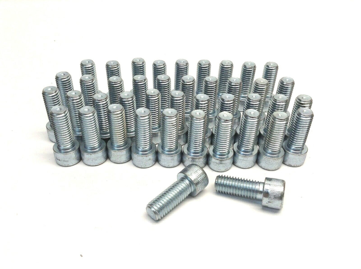 None | Zinc Plated Socket Head Screw 12.9SHCS M12-1.75X30 10mm Hex Head LOT OF 42 - New – Open box - Maverick Industrial Sales