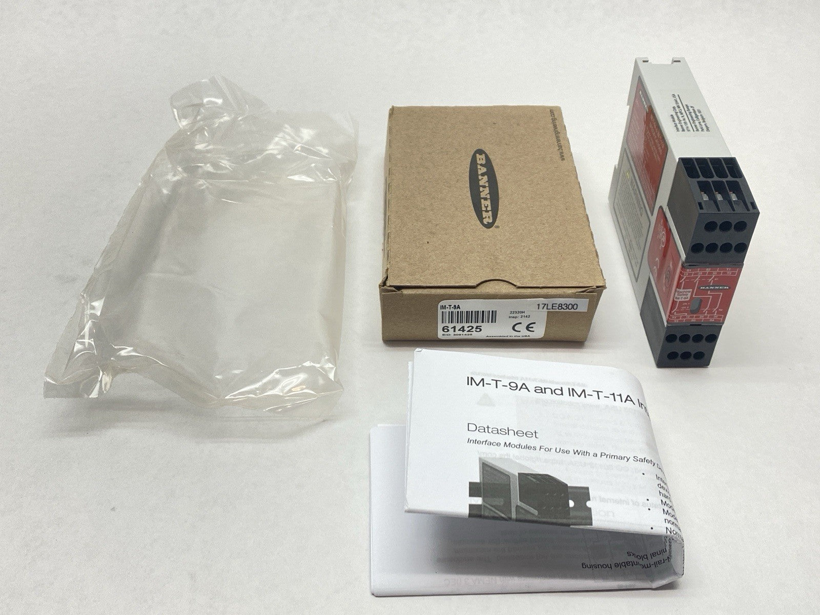 IM-T-9A | Banner Safety Light Curtain Safety Relay Module 61425 - New – Open box - Maverick Industrial Sales