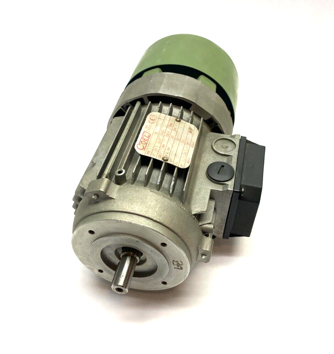 Coel F71B4 Electric Brake Motor IP54 1670rpm Brake 220/460/60 0.37kW 080798 - Maverick Industrial Sales