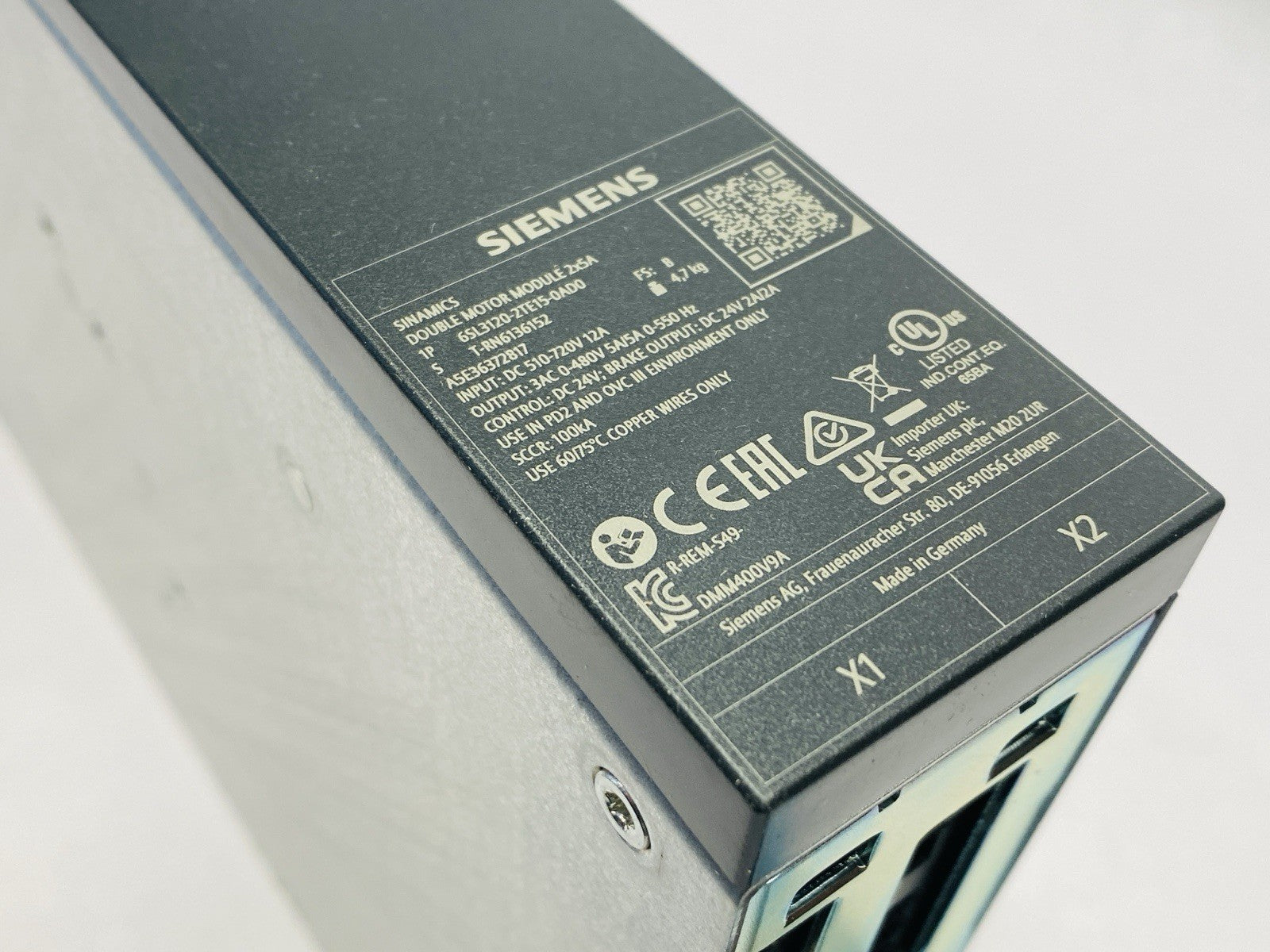 Siemens 6SL3120-2TE15-0AD0 SINAMICS Double Motor Module S120 - Maverick Industrial Sales