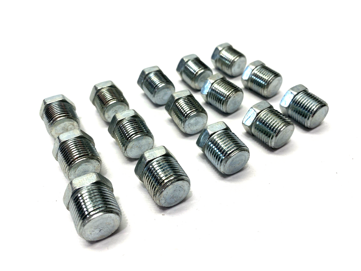 Extreme Pressure Steel Pipe Fitting Plug w/ Hex Drive, 3/8" NPTF Male LOT OF 15 - Maverick Industrial Sales