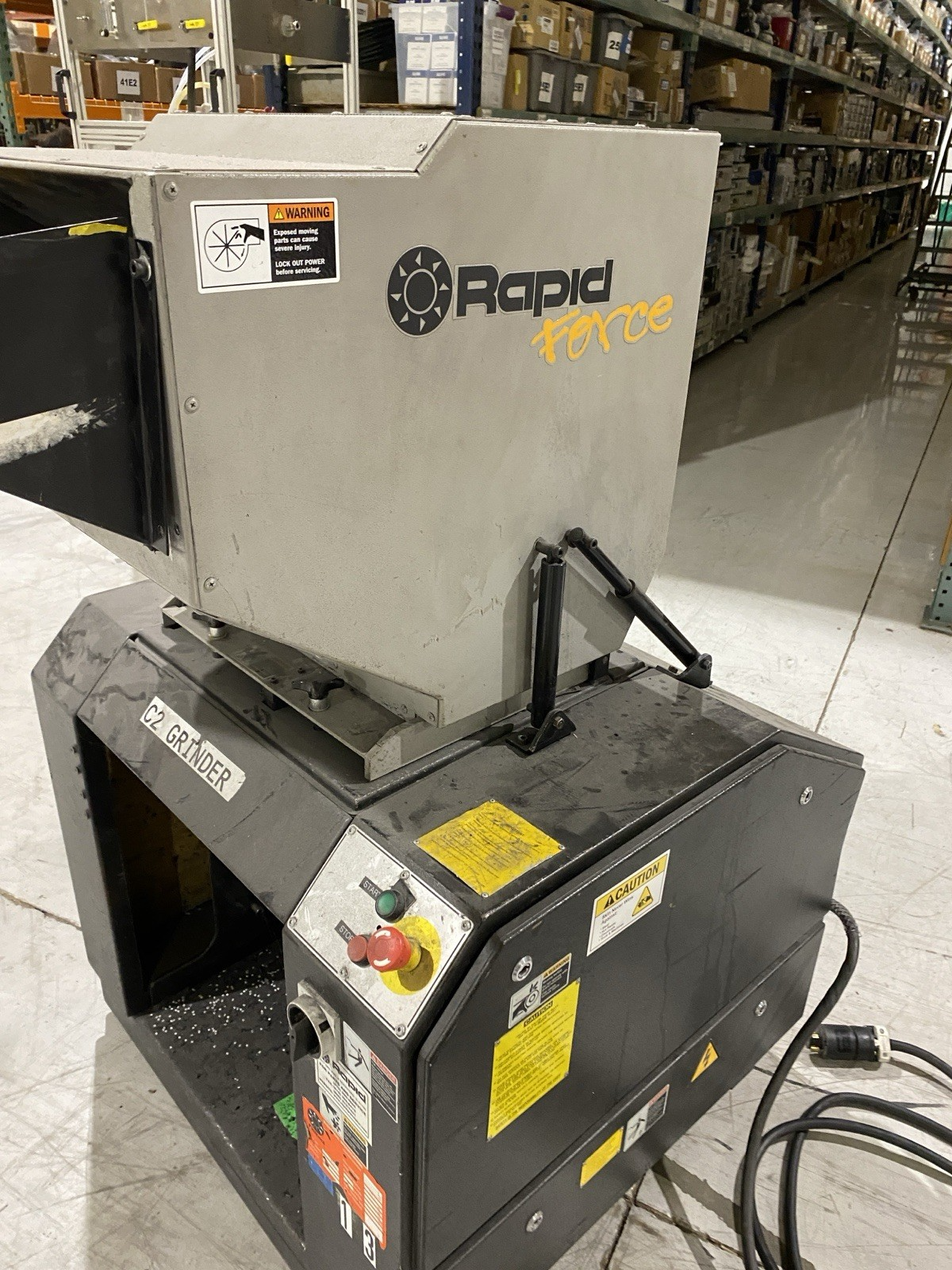 F-19K | Rapid Force Granulator 480V For Repair - For parts or not working - Maverick Industrial Sales