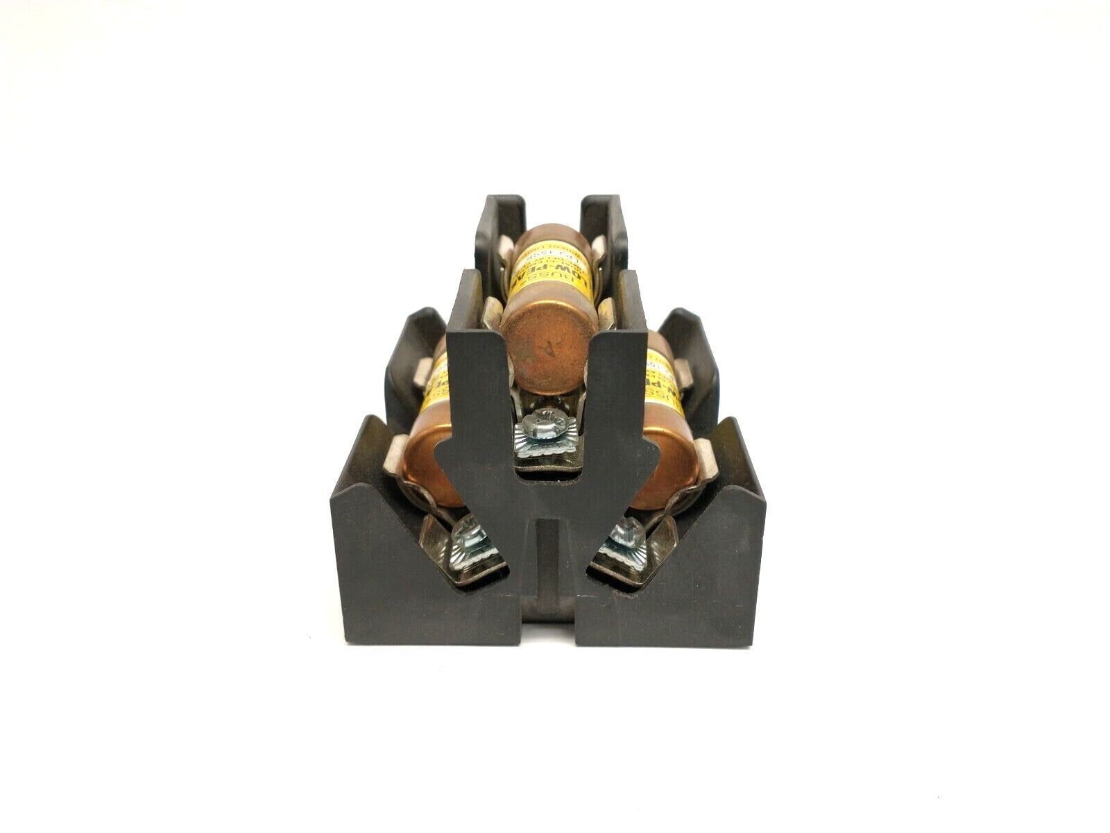 Buss JP60030-3PR Pyramid Fuse Block w/ Bussmann LPJ-15SP Time Delay Fuses - Maverick Industrial Sales