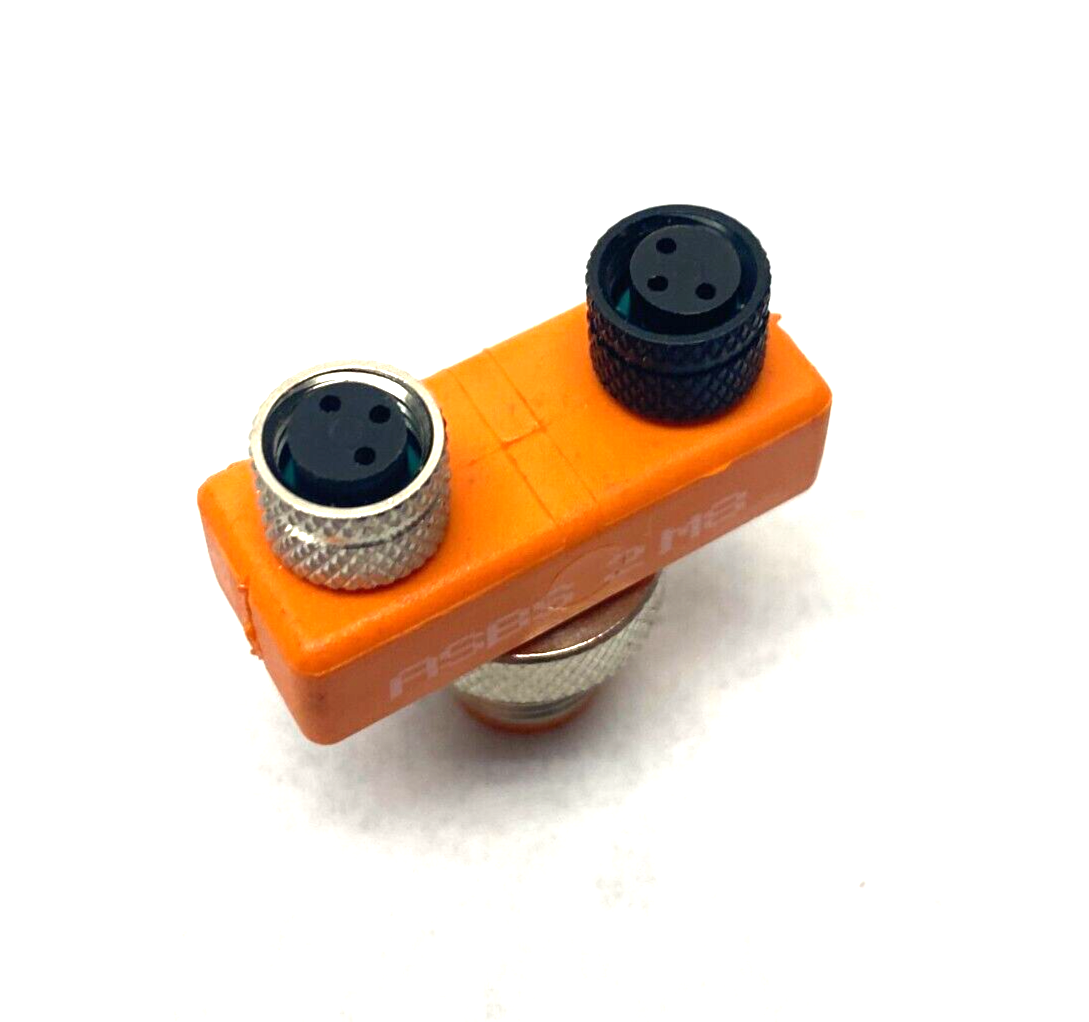 Lumberg Automation ASBS 2 M8 M12 to x2 M8 Cable Splitter Tee - Maverick Industrial Sales