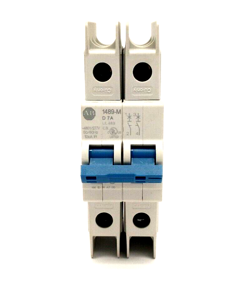 1489-M2D070 | Allen Bradley Ser. D Miniature Circuit Breaker 7A - Used - Maverick Industrial Sales