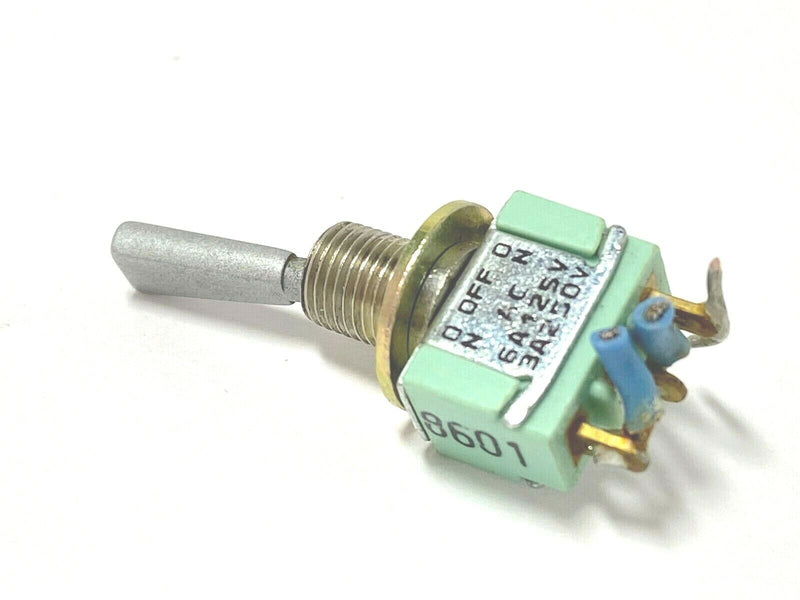 Alco MTF 106E 3 Position Paddle Toggle Switch 6A 125V 3A 250V 5/16" Thread - Maverick Industrial Sales