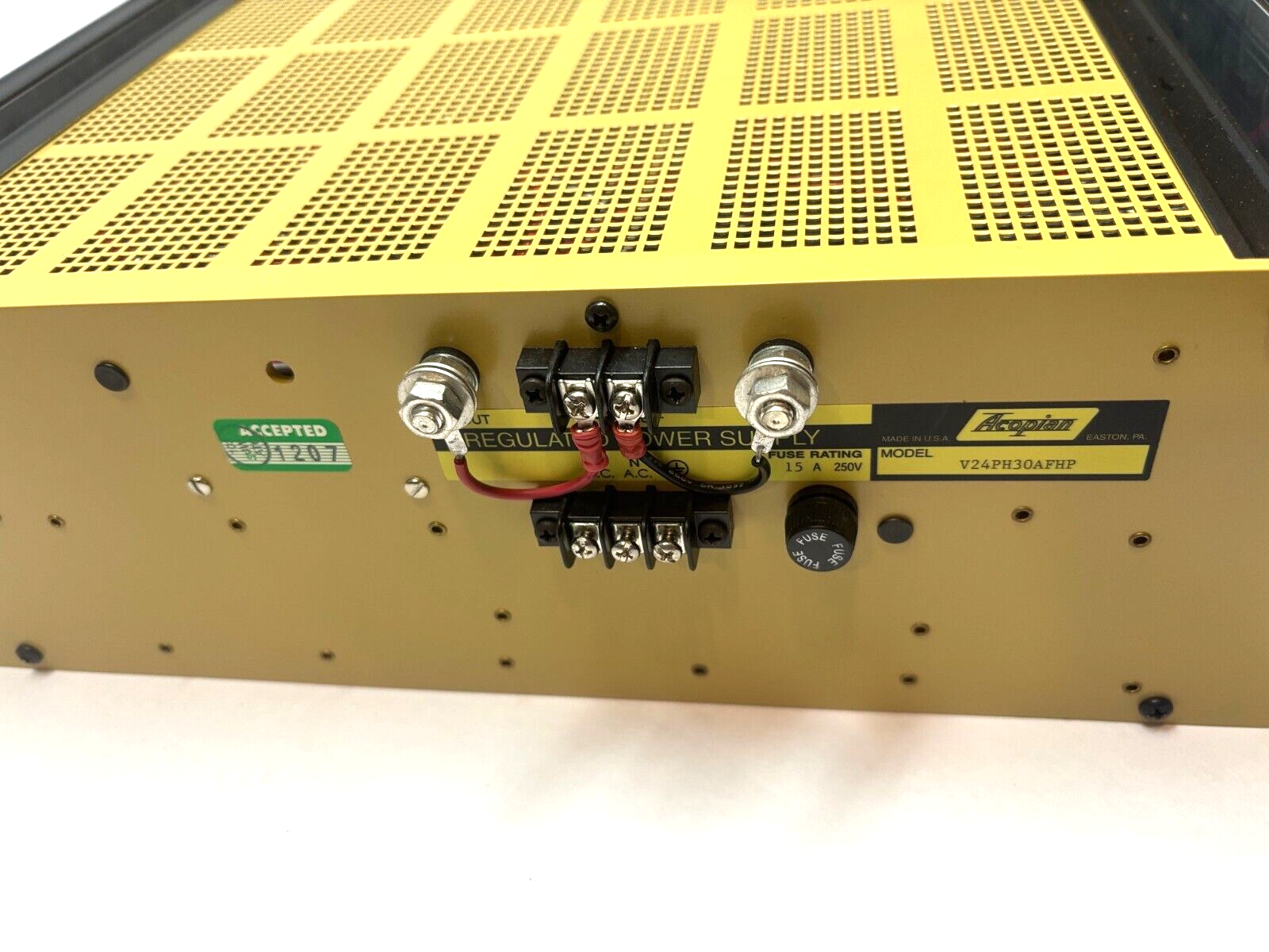 Acopian V24PH30AFHP Regulated Power Supply, Rack Mount - For parts or not working - Maverick Industrial Sales