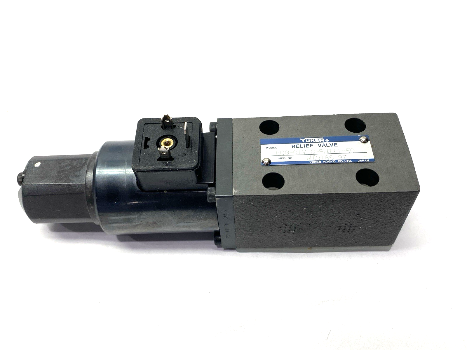 Yuken EDG-01V-C-PNT11-50 Proportional Relief Valve - Maverick Industrial Sales
