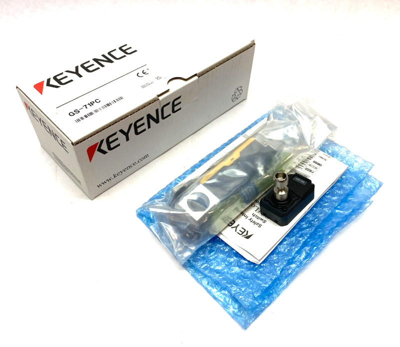 Keyence GS-71PC Power-to-Lock Safety Interlock Switch M12 PNP GS-A21 Key - Maverick Industrial Sales