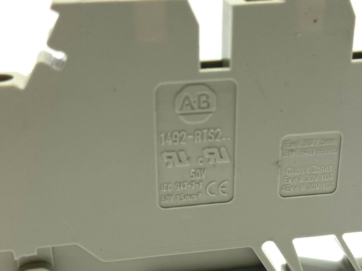 1492-RTS2 | Allen Bradley Gray Terminal Block 50V - Used - Maverick Industrial Sales