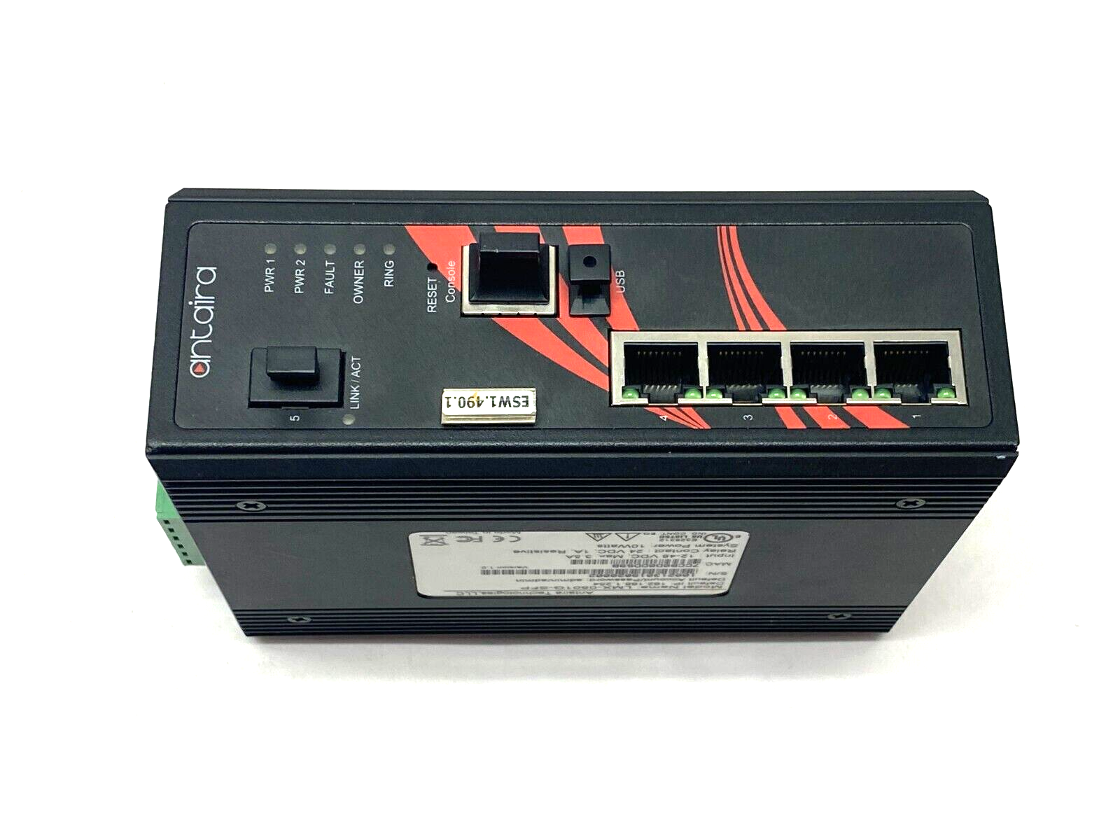 Antaira LMX-0501G-SFP Gigabit Light Layer 3 Managed Ethernet Switch 5-Port - Maverick Industrial Sales