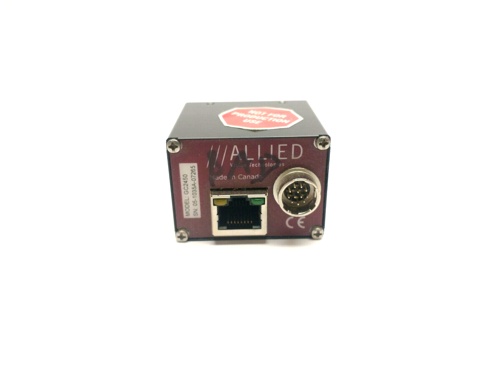 Allied Vision GC2450 Prosilica GC Ultra-Compact GigE Vision Camera - Maverick Industrial Sales
