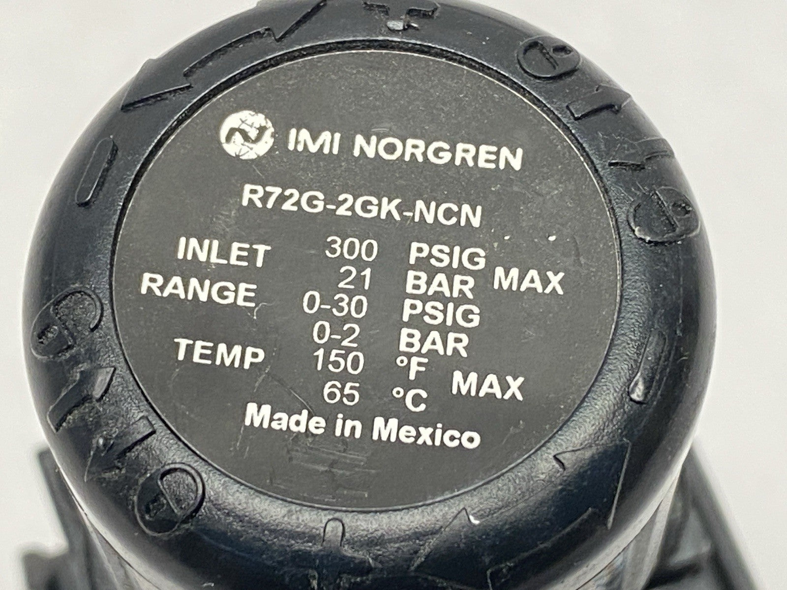 R72G-2GK-NCN | IMI Norgren Pneumatic Pressure Regulator 0-30 PSIG 1/4" - Used - Maverick Industrial Sales