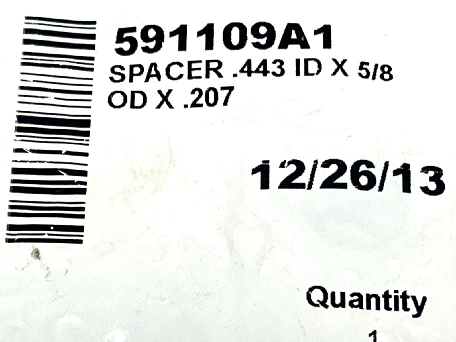 Automated Packaging Systems 591109A1 Spacer .443" ID X 5/8" OD X .207" LOT OF 2 - Maverick Industrial Sales
