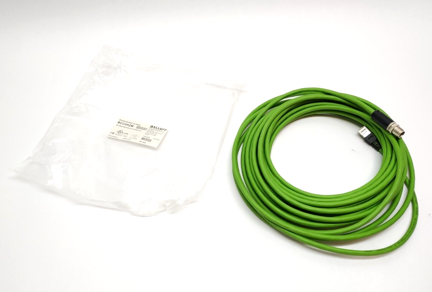 Balluff BCC0HZM Cordset M12 Male 8-Pin To RJ45 BCC M418-E818-8X0-723-PS58N9-100 - Maverick Industrial Sales