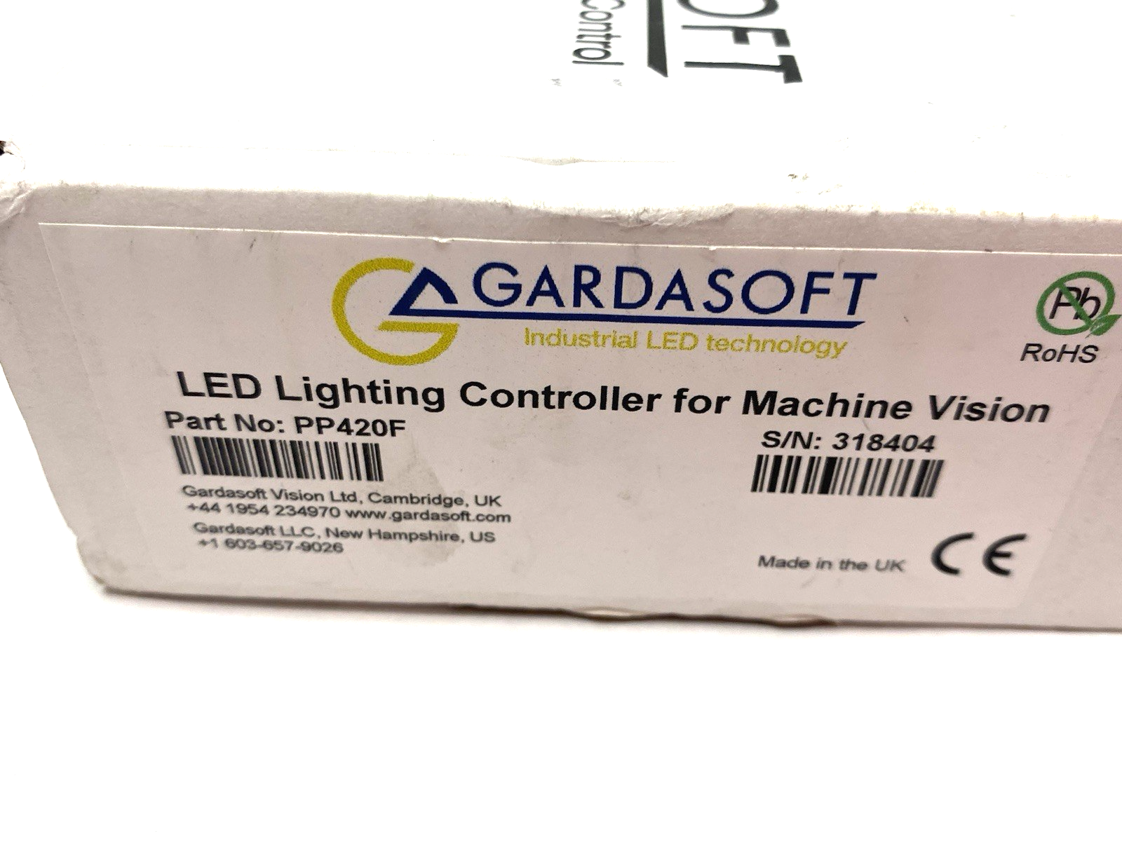 PP420F | Gardasoft LED Pulse/Strobe Controller, 4-Channel Output, SafeSense Tech - New – Open box - Maverick Industrial Sales